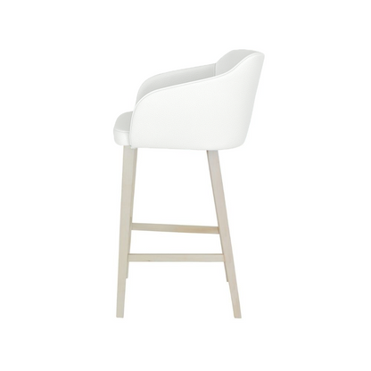 Scaun bar piele VERDE | model CROCO