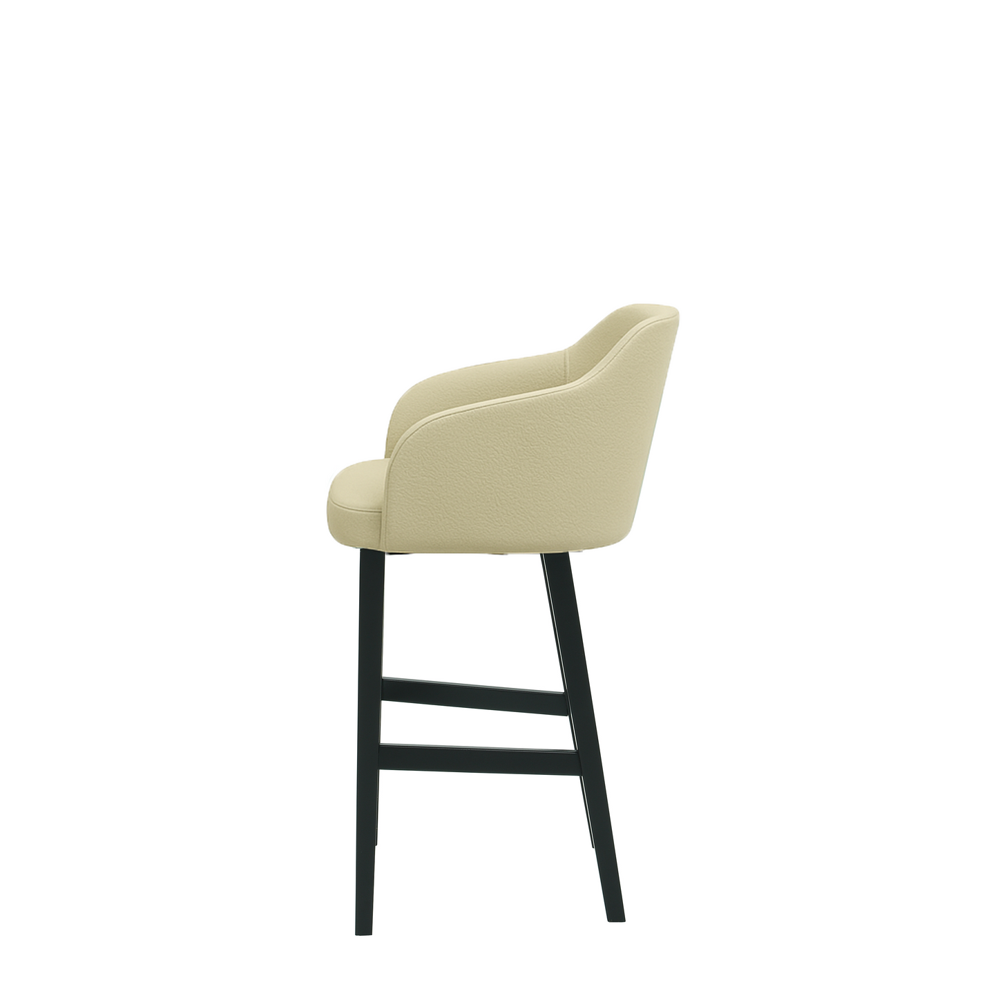 Scaun insula piele naturala BEJ | model CROCO