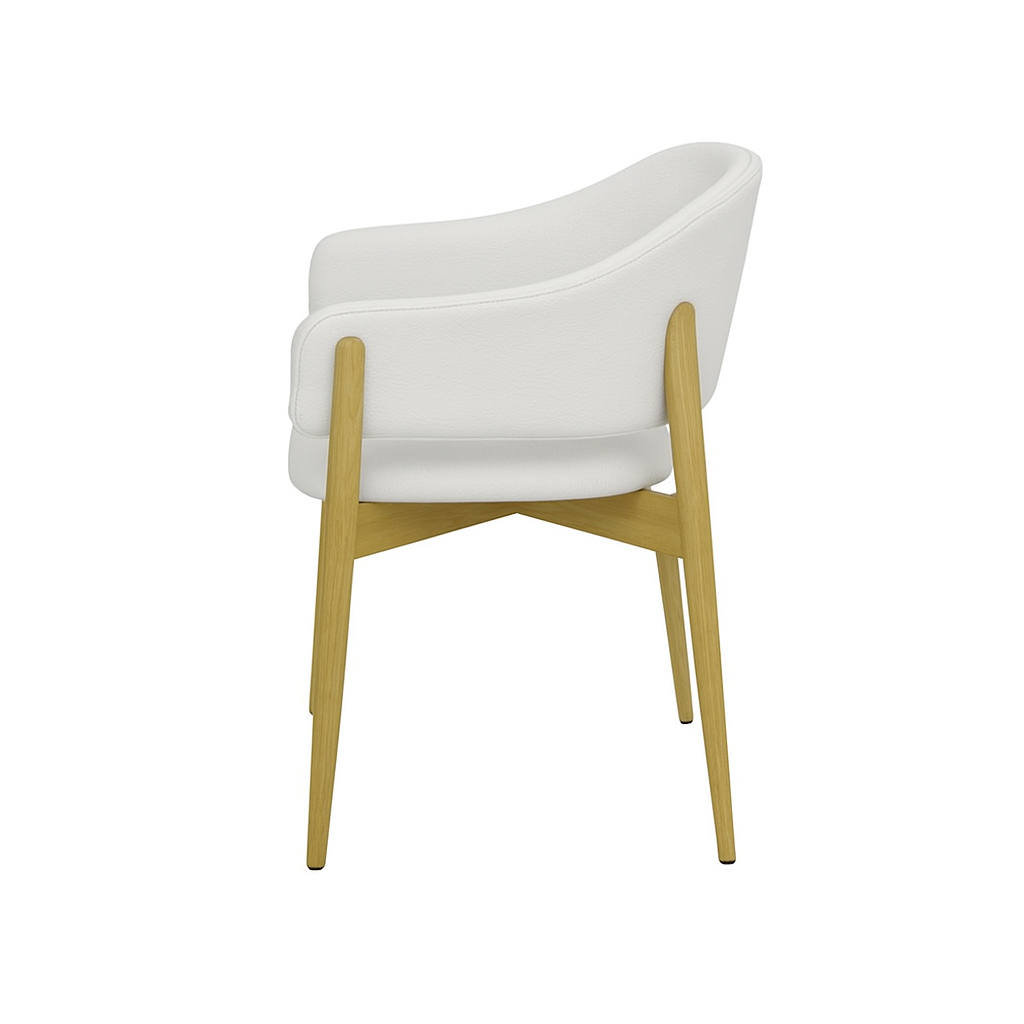 Scaun piele GALBENA | model ALMA