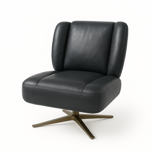 Fotoliu piele ANTRACIT | model PUFI